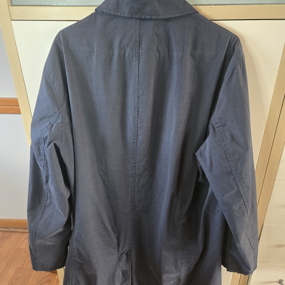 Tommy Hilfiger Men's Navy Single-Breasted Trench Coat - Picture 4 of 4